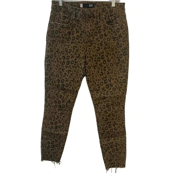 Kut from the Kloth size 8 “Donna” High rise skinny ankle raw edge hem EUC - Picture 2 of 14